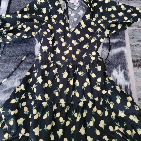Black Floral Dress - Picture 1 of 2